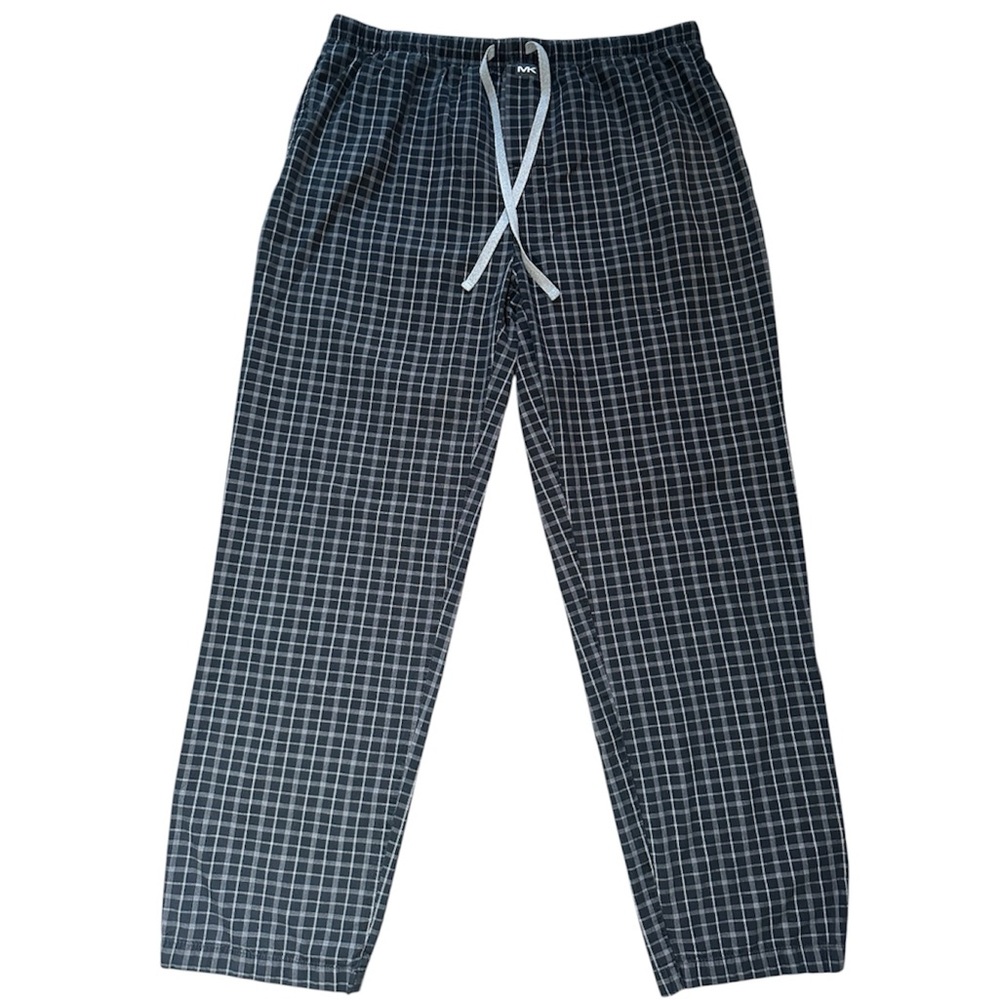 Michael Kors Men's Black Pajama Pants Lounge Sleep Bottoms Logo Size Small